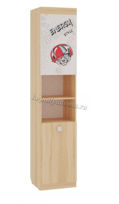 Шкаф комбинированный Энерджи (Дуб сонома/Белый)