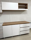 Кухня Хелен 1,7 (Крафт/Белый шагрень)