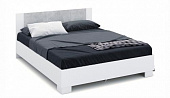 Кровать Аврора 1.6 (Белый/Ателье светлый)