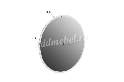 Зеркало Фортуна-1 (Черный)