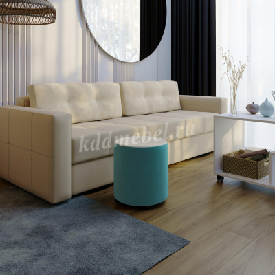 Пуф Пай (Бирюза/Клен кремовый)